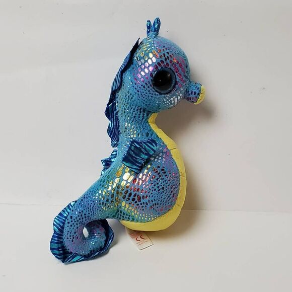 Ty Beanie Baby Boo Neptune the seahorse Stuffed Animal Toy - Picture 4 of 5